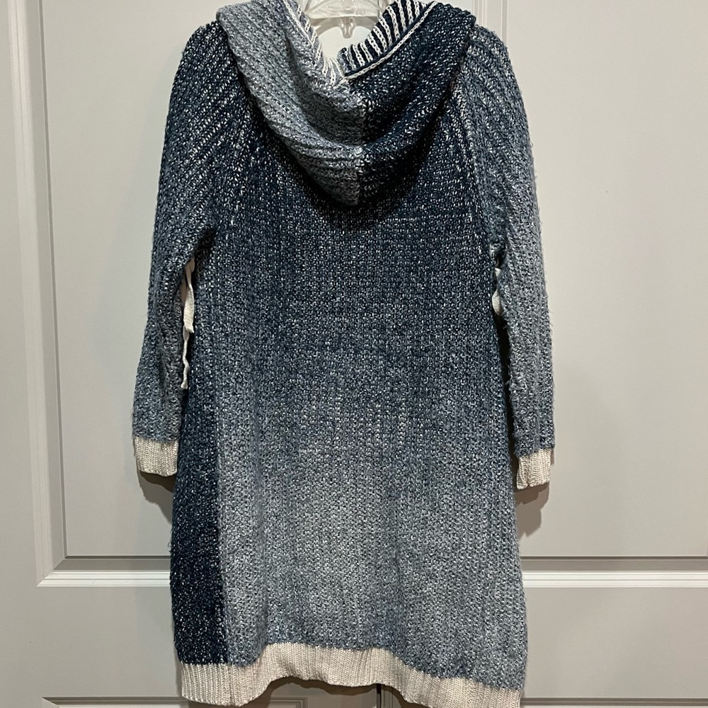 Blue Ombré “R” Cardigan - Picture 4 of 6